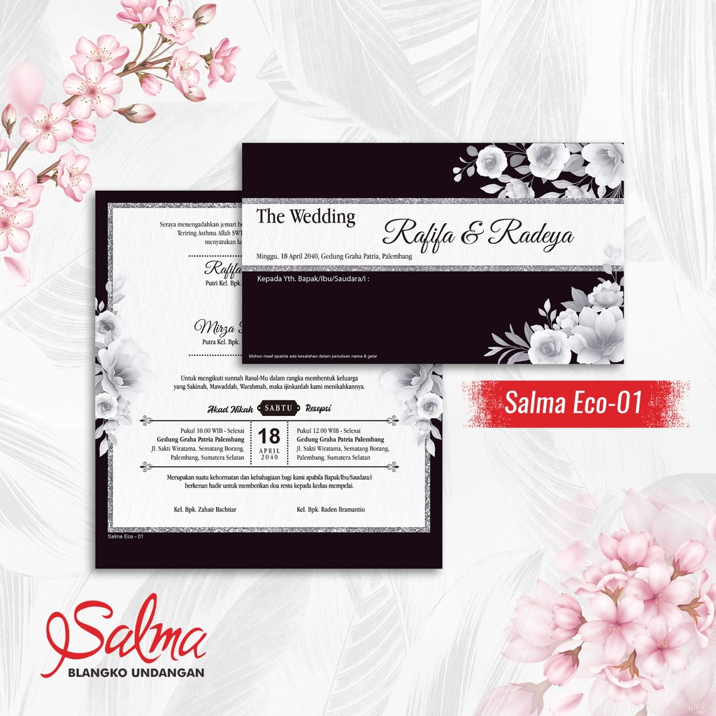 SALMA ECO 01 Blanko Undangan | Blangko Undangan | Undangan Murah | Undangan aestetik