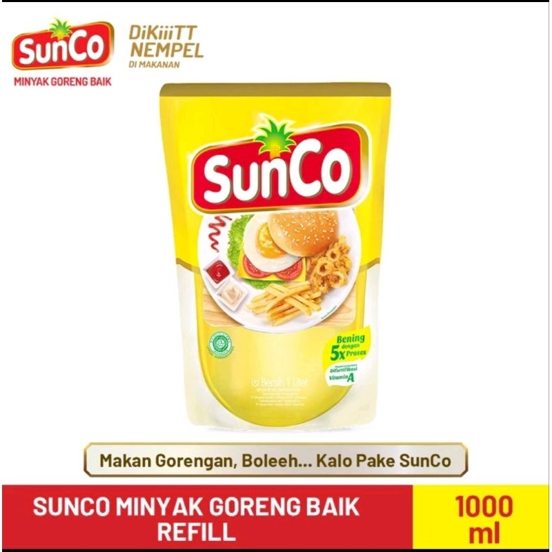 

SUNCO Minyak Goreng Refill Kemasan Pouch 1L