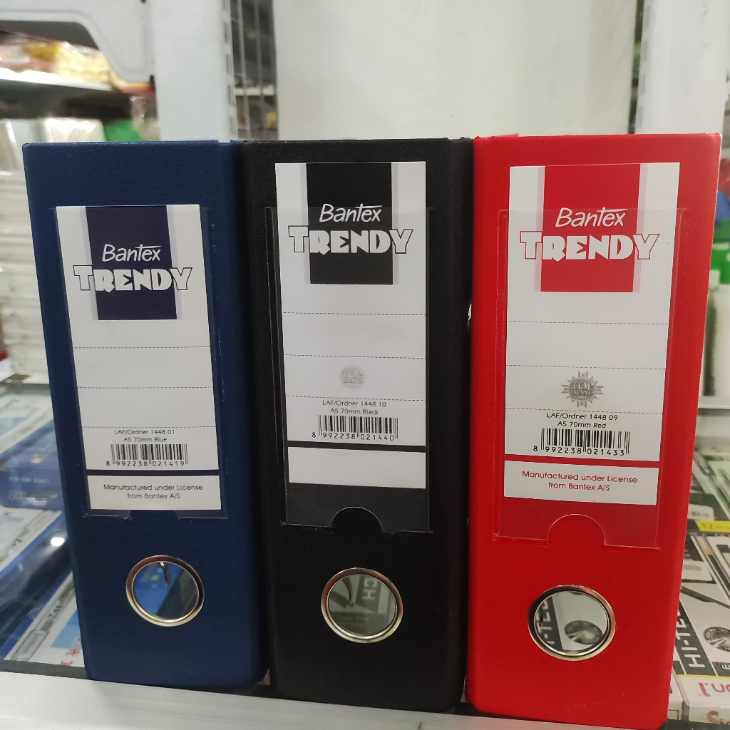 

ORDNER BANTEX TRENDY 1448 UKURAN A5(KWITANSI) ANEKA WARNA