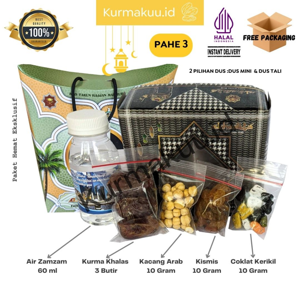 

Paket Hemat Oleh Oleh Haji dan Umroh (PAHE3) + coklat kerikil Termurah