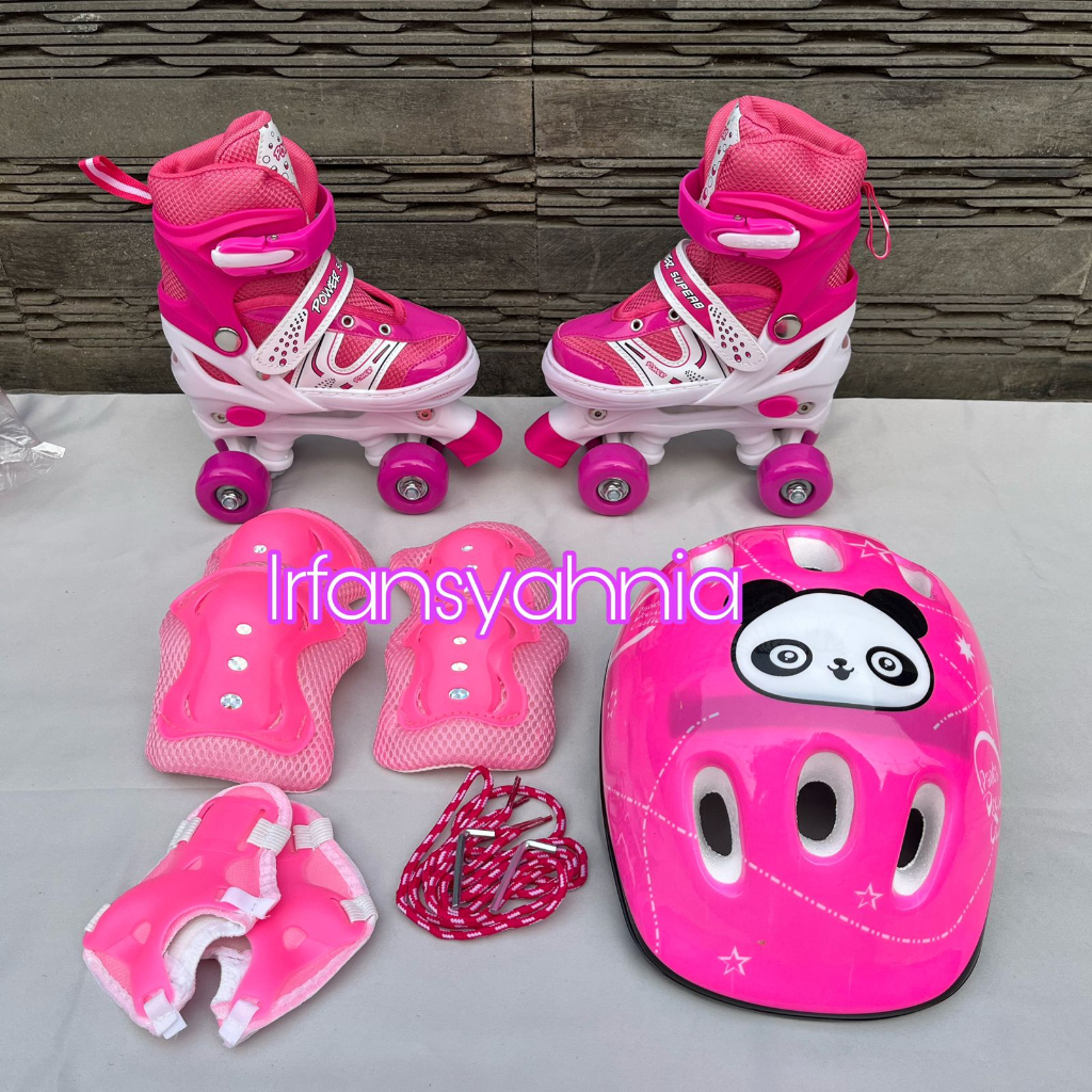 Sepatu Roda Anak Dan Dewasa Pemula Fullset Pelindung Dan Helm POWER SUPERB MODEL MOBIL I1106