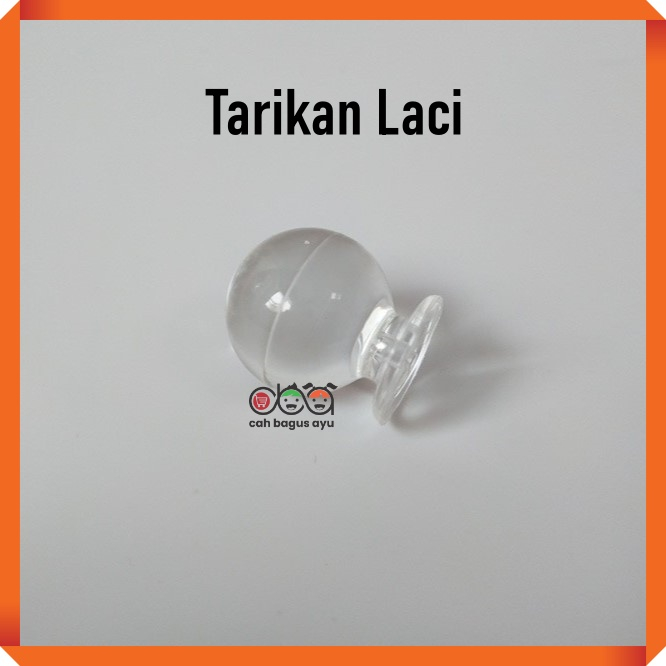 Pegangan Knob Transparan Tarikan Laci Akrilik Bening Handle Acrylic