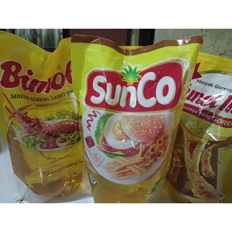 

minyak goreng 2liter random(Bimoli Filma Sunco)