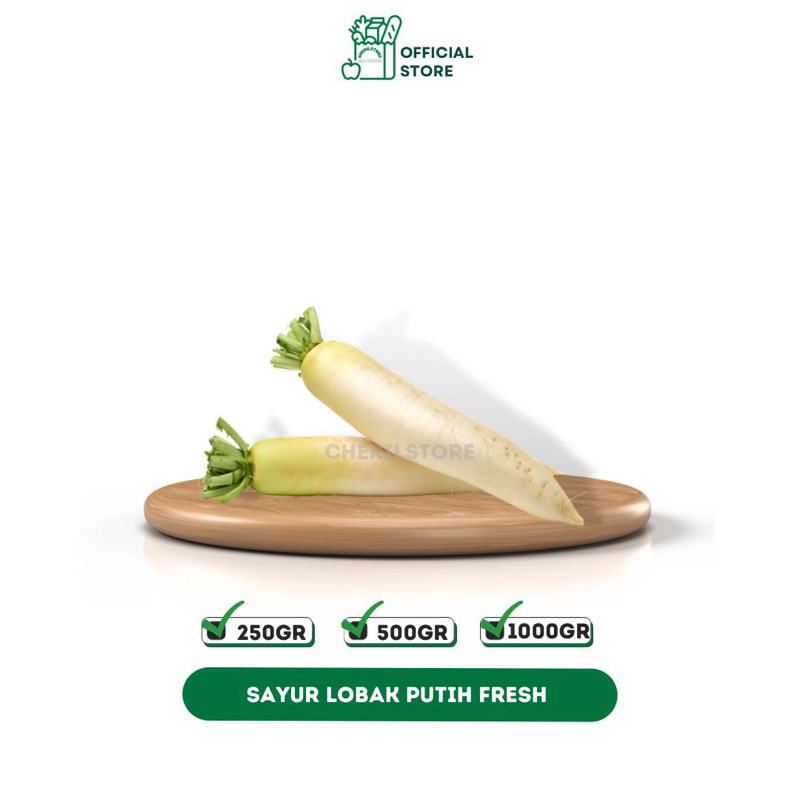 

Lobak putih 500gram - 1000gram
