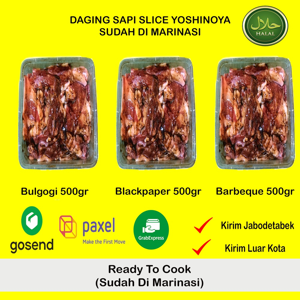 Sukiyaki Beef Marinasi / Daging Marinasi / Daging Slice Yoshinoya 500 gram