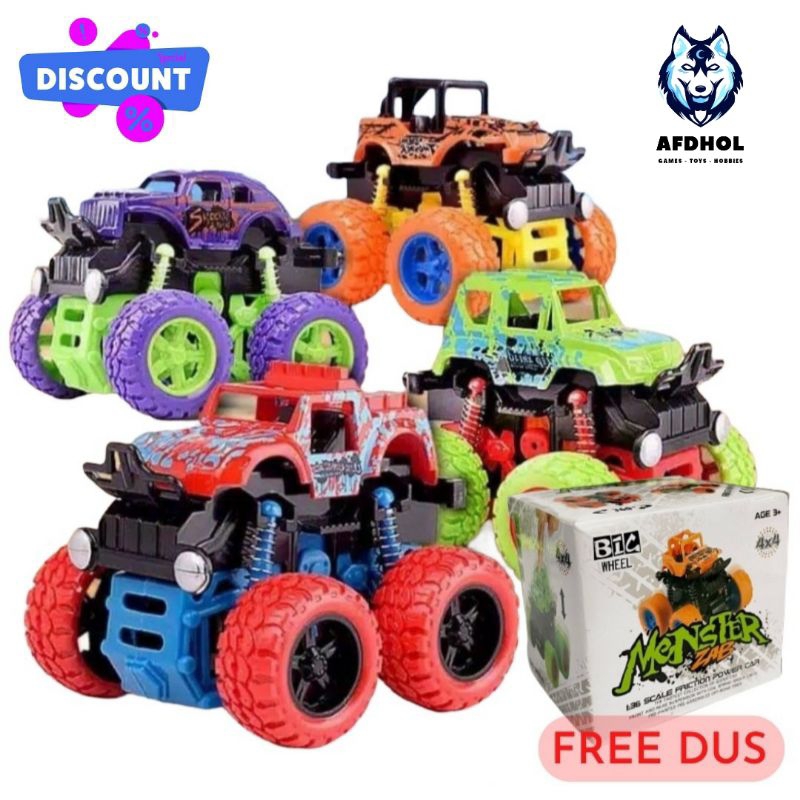 MAINAN ANAK MOBIL MONSTER ZAP JEEP JIP TRUK TRUCK JUMBO RC STUNT OFF ROAD 4X4 BIG WHEEL DRIVE BIGFOO
