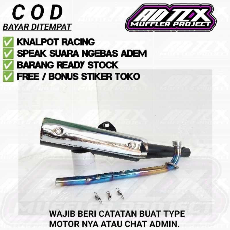 KNALPOT TSUKIGI STANDAR RACING JUPITER Z JUPITER Z1 VEGA R VEGA ZR VEGA RR JUPITER MX 135 MX KING 15