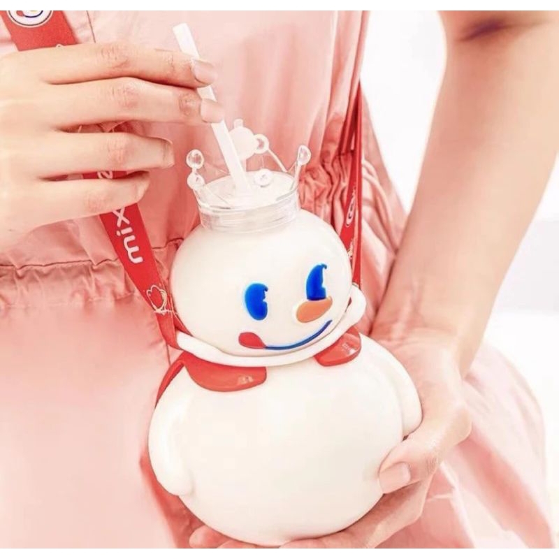 ORIGINAL Botol Mixue Snow King / Tumbler Mixue Viral / Botol Minum Mixue