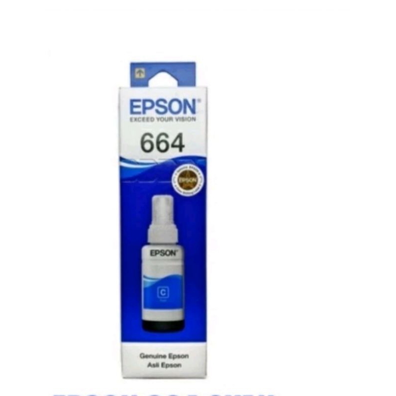 tinta Epson 664c baru original%