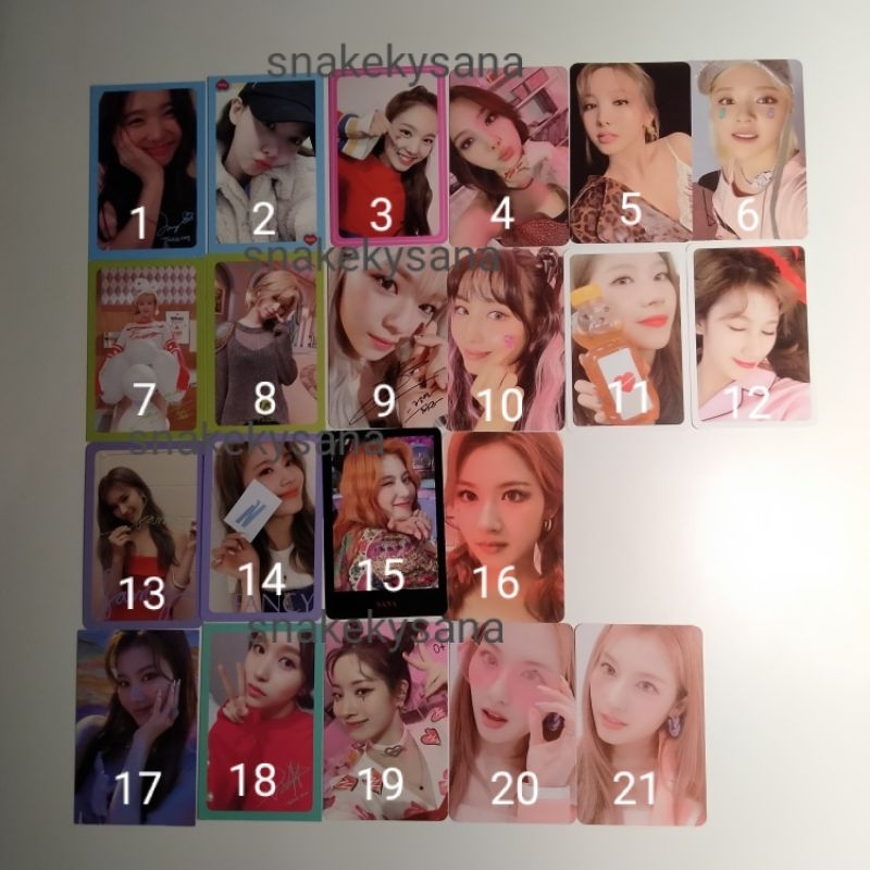 TWICE PHOTOCARD PC OFFICIAL