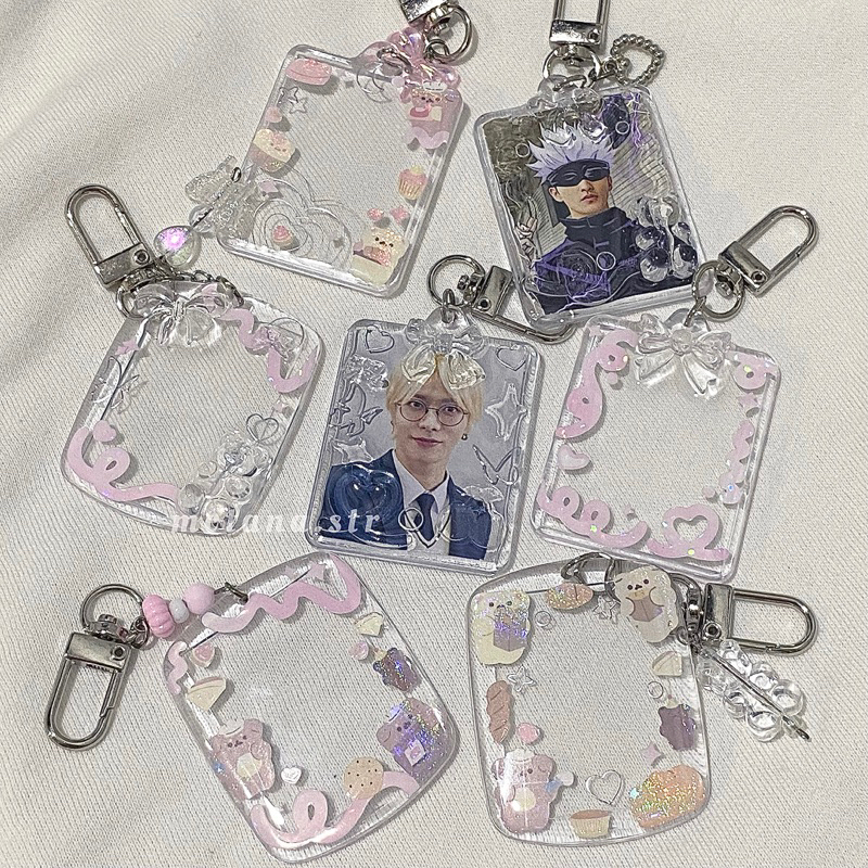 ACRYLIC RESIN KEYRING KEYCHAIN I INSERT PHOTO FRAME KEYRING KPOP ❌ TANPA FOTO ❌ BTS NCT AESPA ANIME 