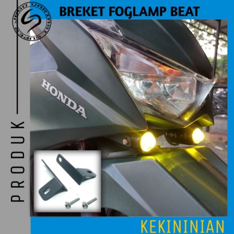 Bracket Breket Lampu D2 Laser Beat Deluxe Dudukan Lampu Tembak Kolong Beat Deluxe