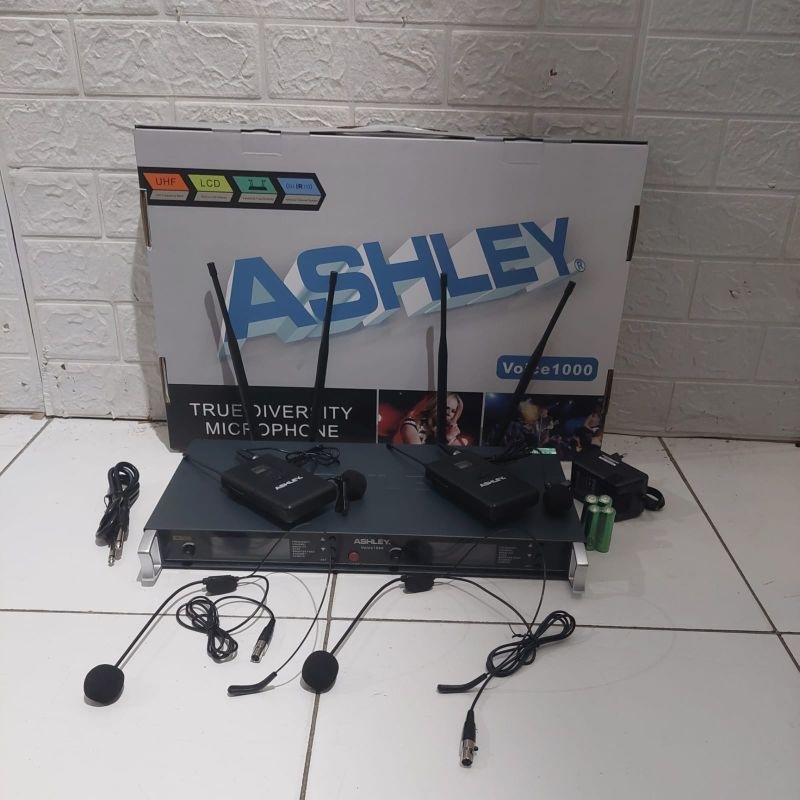 mic wireless clip on ashley voice 1000