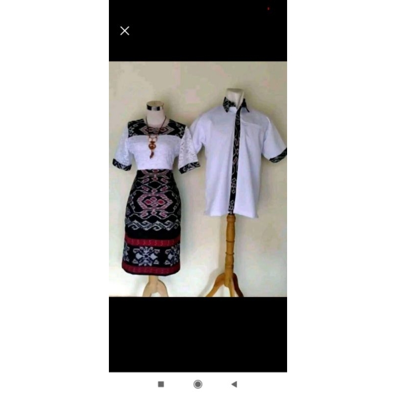 Dress Tenun Putih