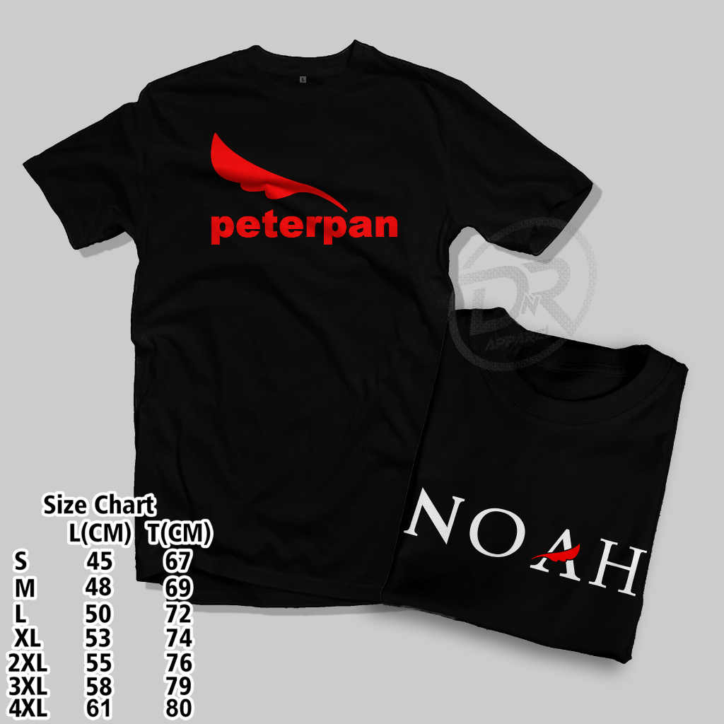Tshirt Baju Distro Kaos Band  Peterpan / Kaos Band Noah