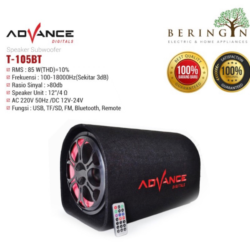 Speaker Advance T105BT Speaker Bluetooth 12inch