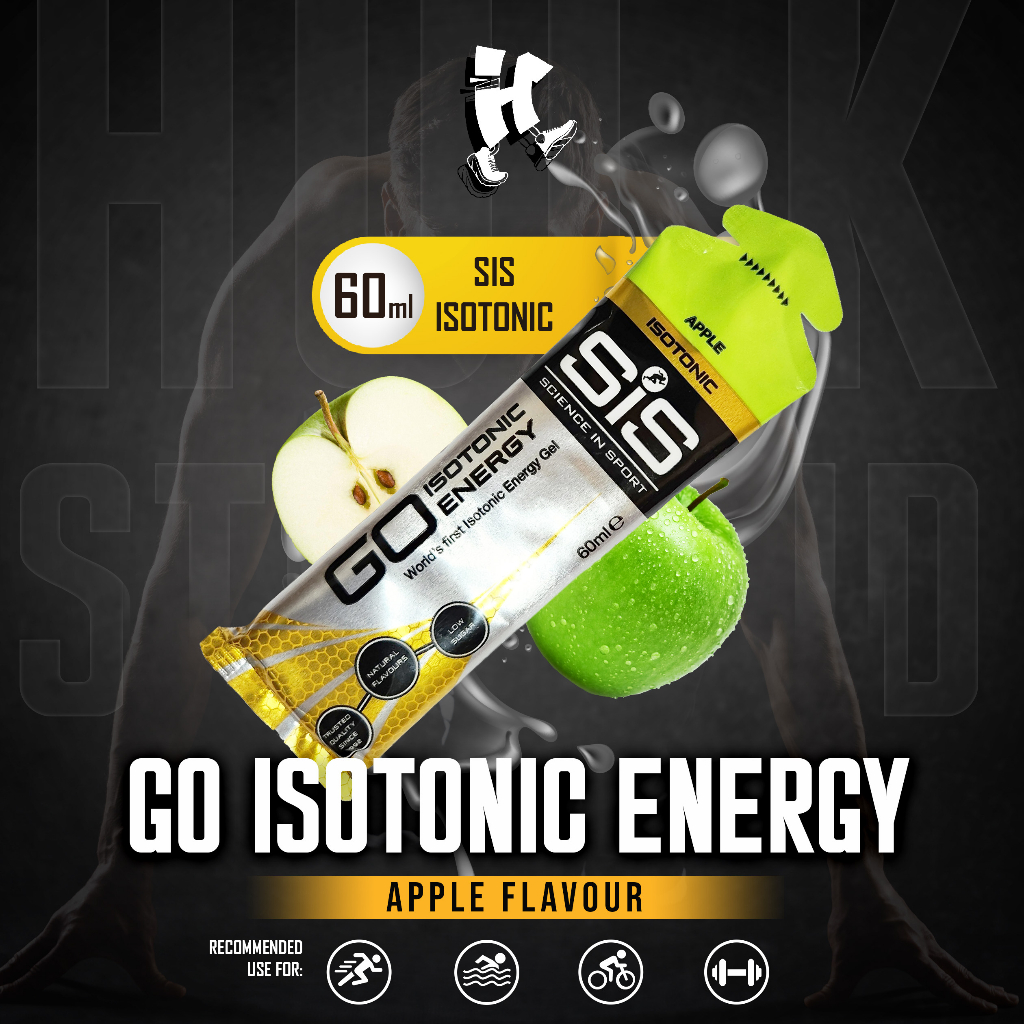 SIS GO Energy Gel Apple Isotonic 60ml Penambah Energi Olahraga