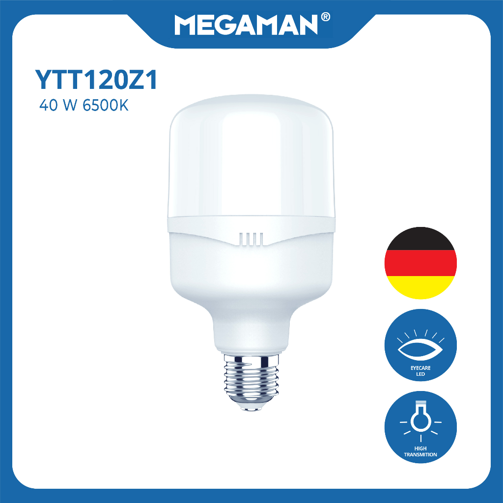 MEGAMAN LAMPU LED T BULB 40W LAMPU LED BULB 40WATT E27 BOHLAM