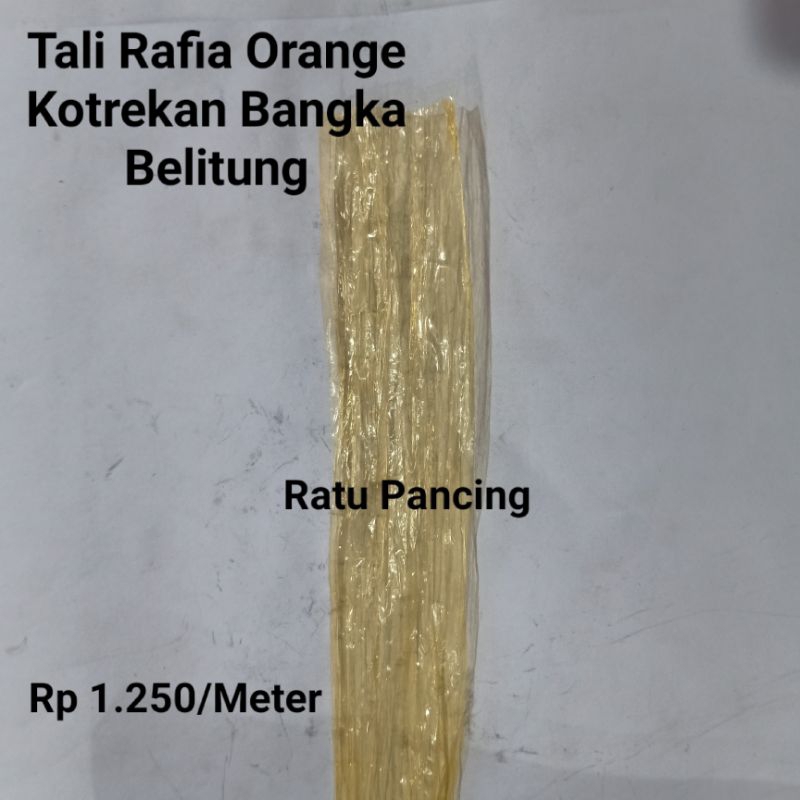 Tali Rafia Orange Kotrekan Sabiki Bangka Belitung Tali Plastik Rp.1.250 /meter