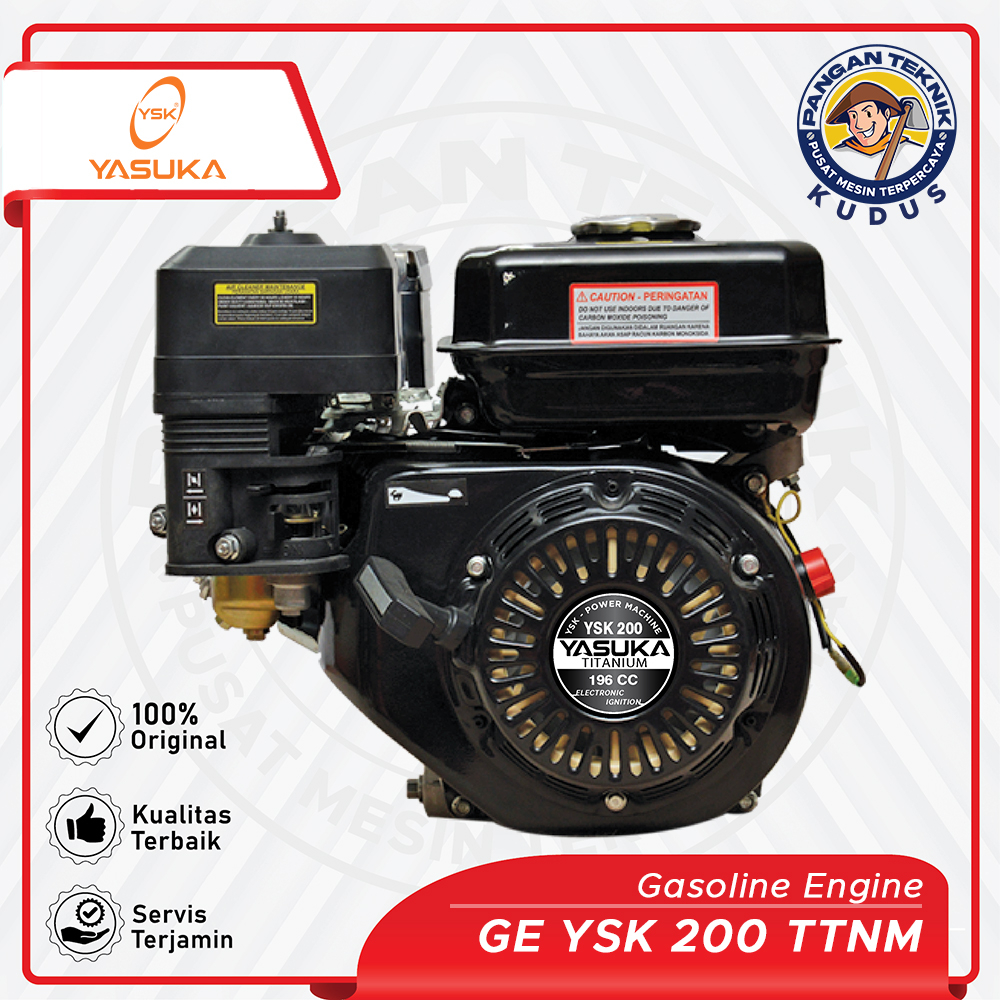 MESIN PENGGERAK BENSIN YASUKA | GX 200 TITANIUM | MESIN KETINTIG