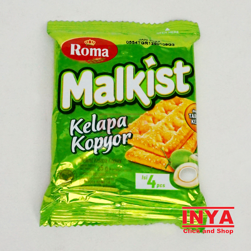 

Roma Malkist Kelapa Kopyor 25gr Sachet - Biscuits