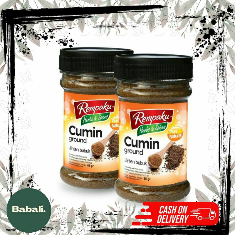 

REMPAKU BUMBU JINTEN JINTAN BUBUK CUMIN GROUND 65GR