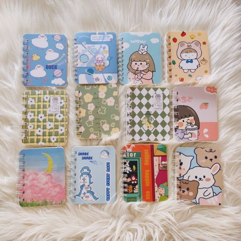 

Buku Catatan Kartun Memo Kecil Buku Kecil Notebook Ring Motif
