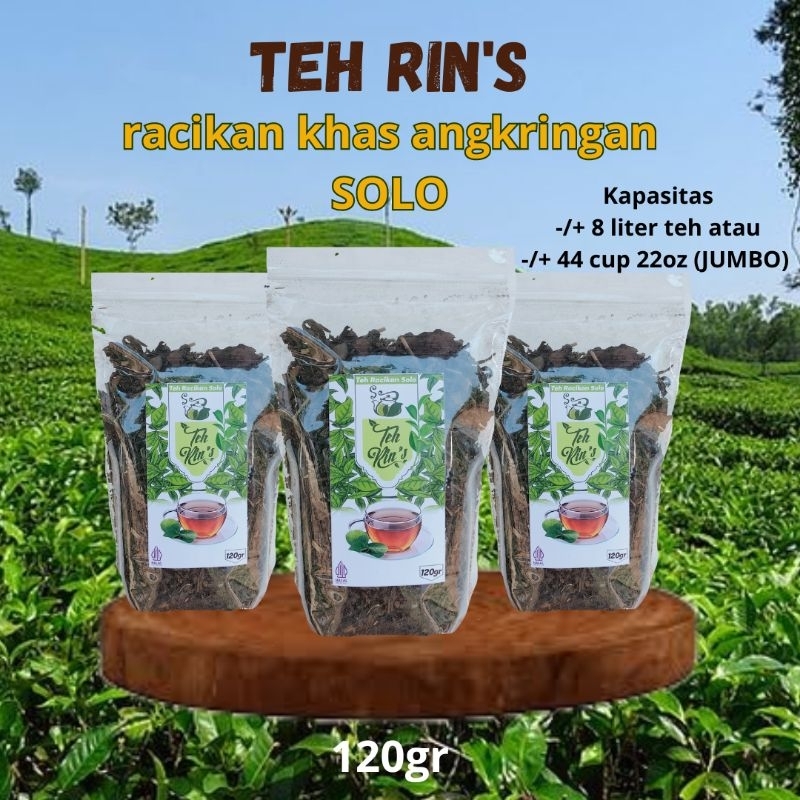 

TEH RIN'S teh racikan khas angkringan Solo WASGITEL 80gr/120gr Teh untuk jualan