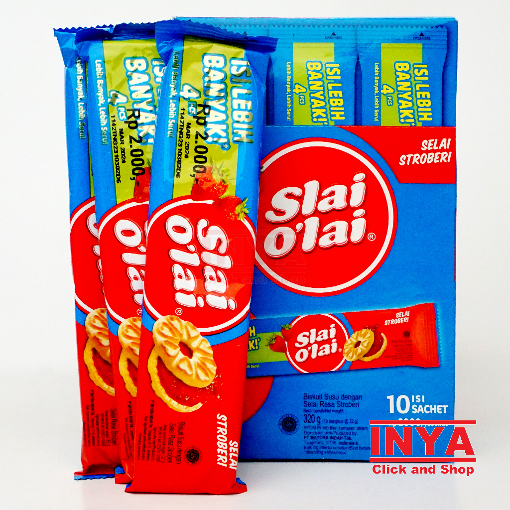 

Slai O`lai Slai Stroberi 10x32gr Box - Biscuits