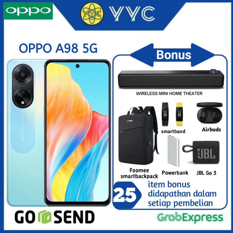 OPPO A98 5G RAM 8/256GB (RAM 8GB ROM 256GB) - GARANSI RESMI