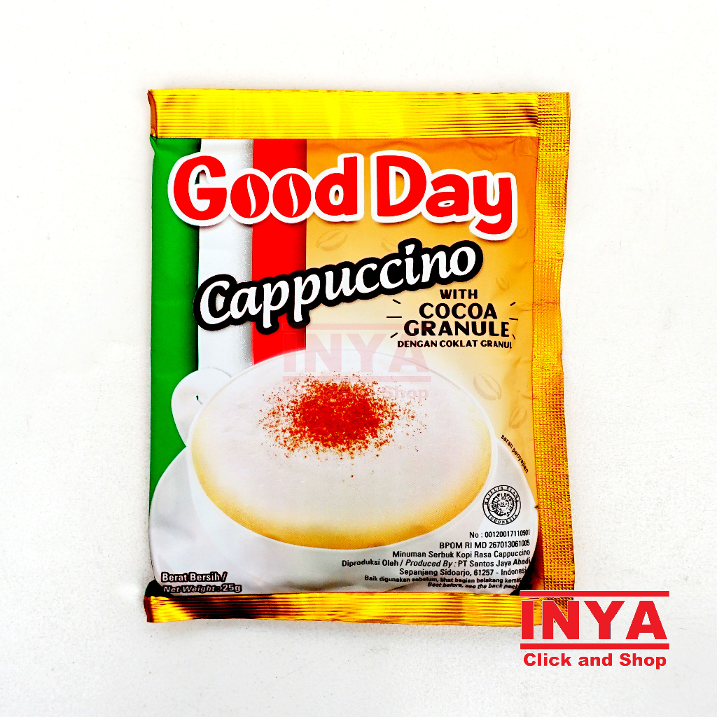 

Good Day Cappuccinno Instant Coffee 25gr Sachet - Kopi Instan