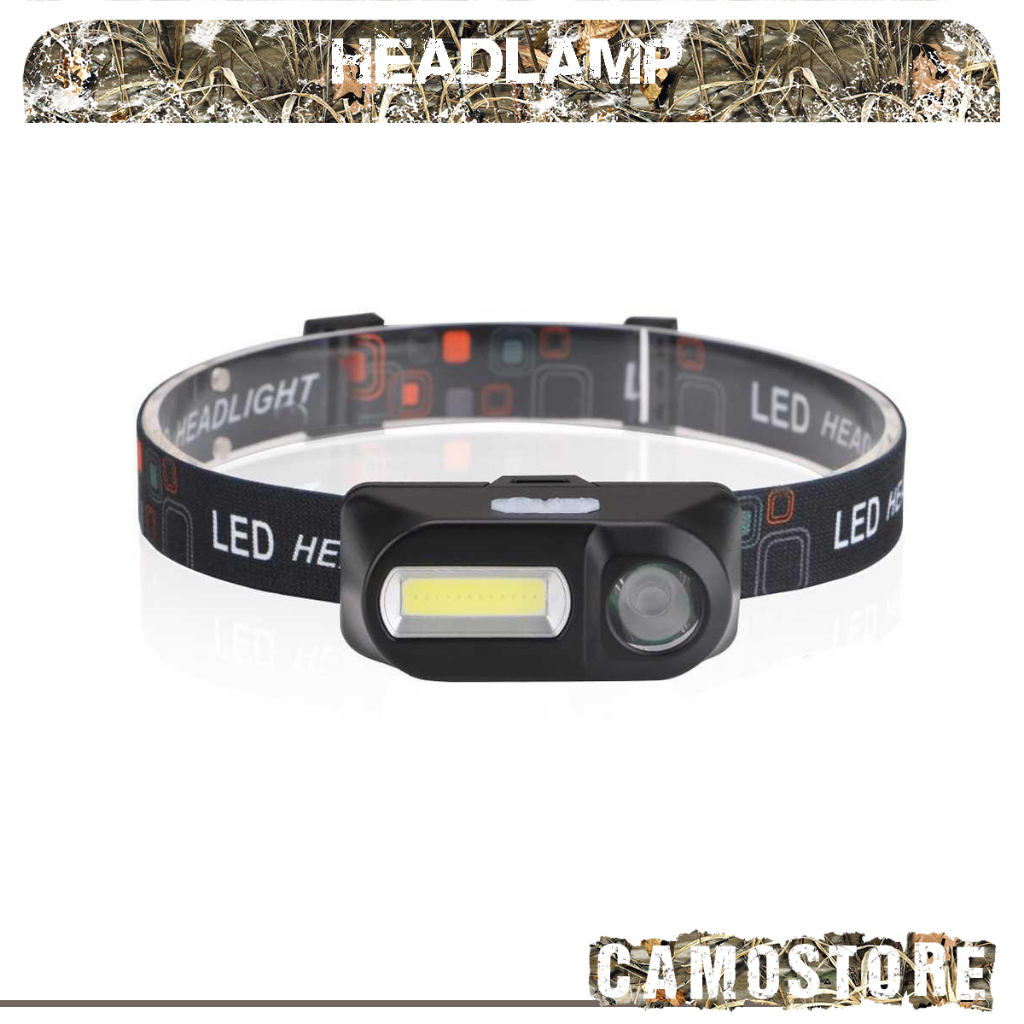 Headlamp rechargeable senter kepala Free baterai 18650