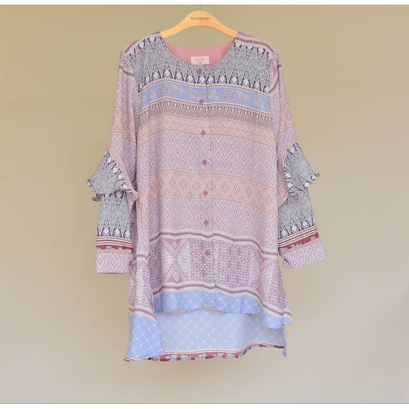 Bayur Top Ria Miranda warna Dusty Pink Preloved