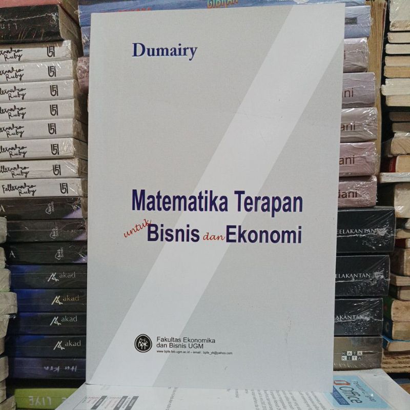 buku matematika terapan untuk ekonomi dan bisnis dumairy
