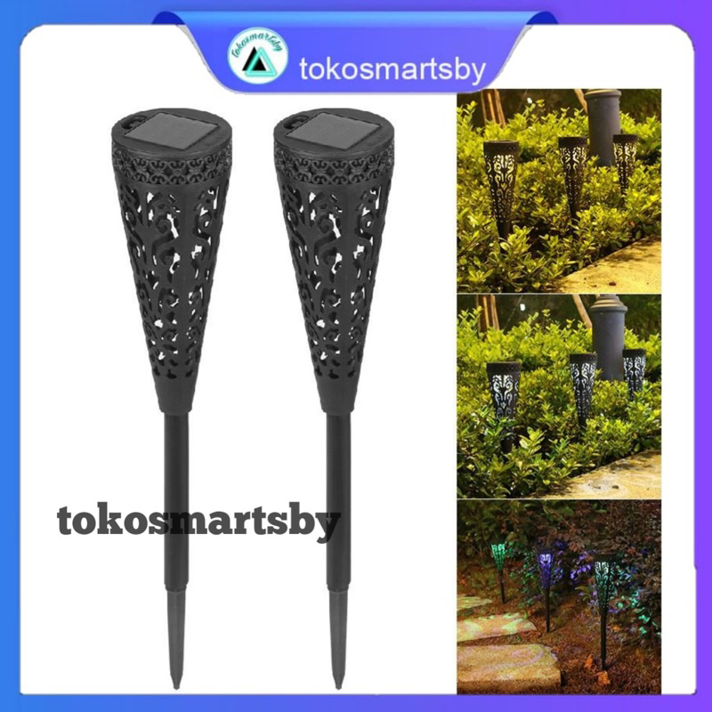 Lampu Taman Solar Tancap Panjang Bulat / Lampu Taman Tenaga Surya Sensor Cahaya