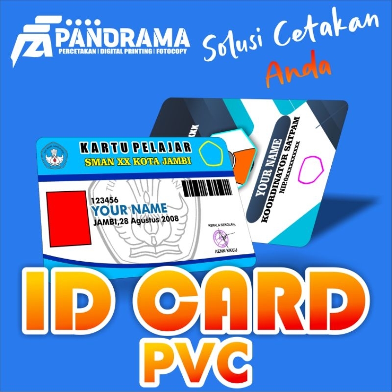 

Cetak Id Card / Kartu Pelajar PVC