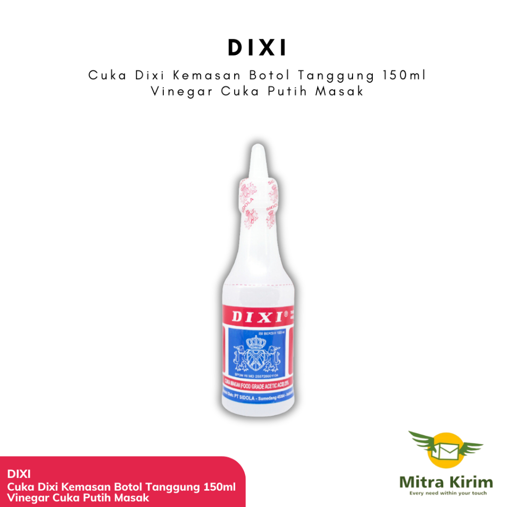 

Dixi Cuka 150ml Vinegar Cuka Putih Masak