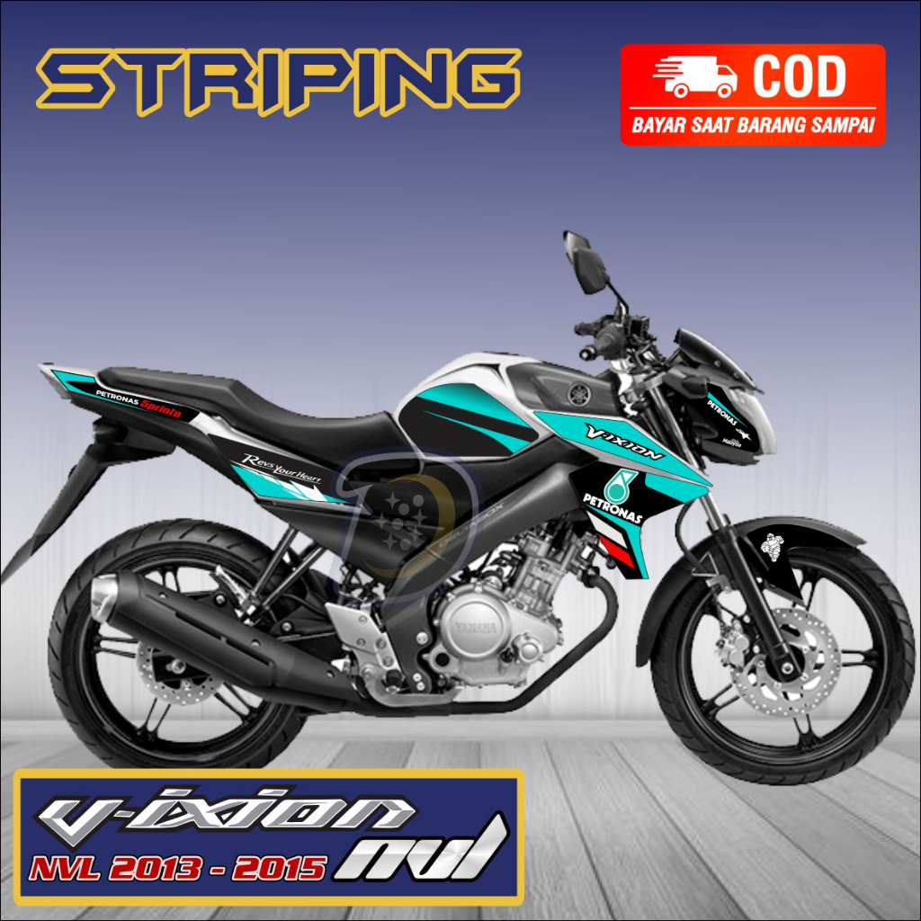 Striping Vixion Nvl 2014 2015 Stiker Lis Variasi Vixion Nvl Stiker Yamaha Vixion Nvl Petronas