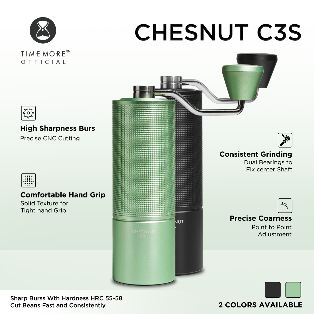 Timemore Chestnut C3S Coffee Grinder| Penggiling Biji Kopi Portable