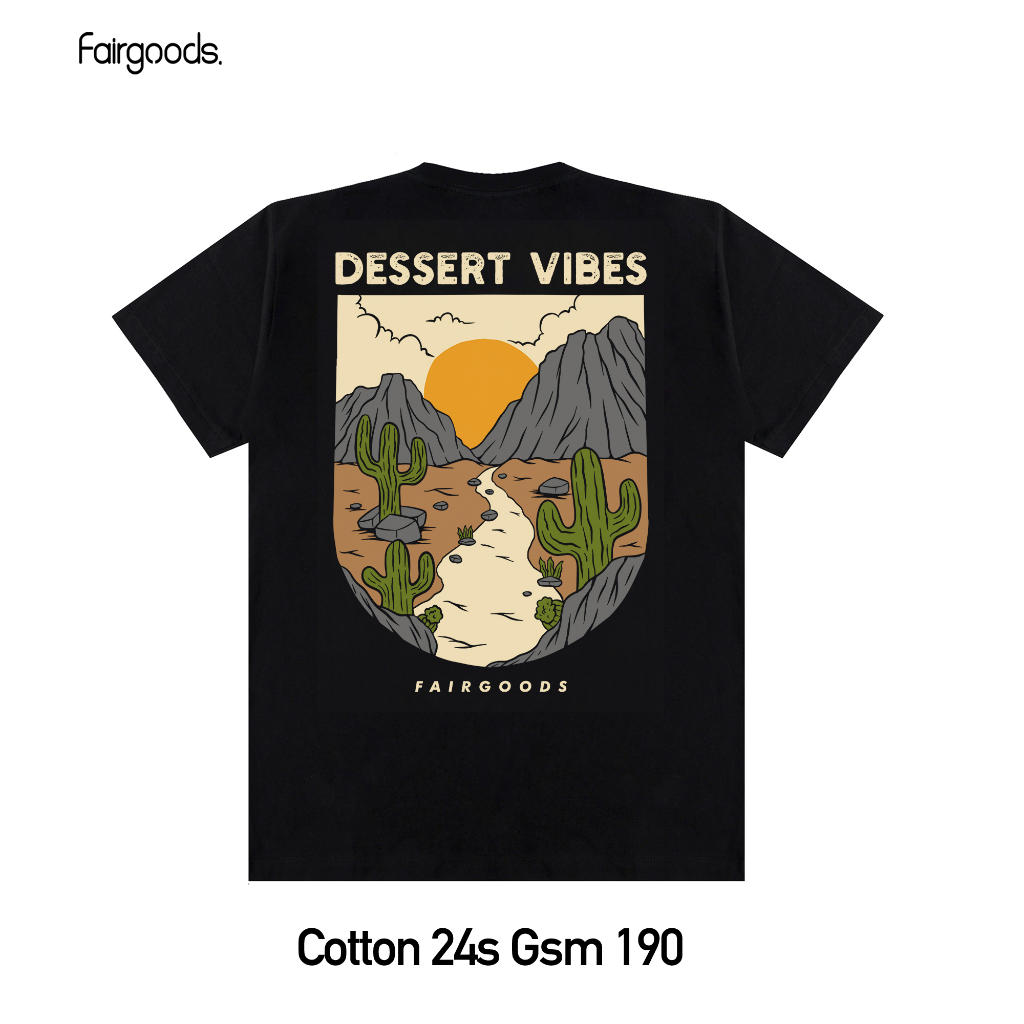 Fairgoods Kaos - Desert Vibes - Hitam