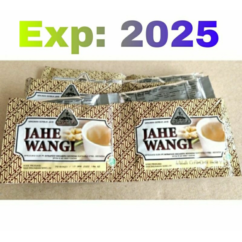

Intra jahe wangi less sweet pak isi 10 sachet / minuman serbuk jahe