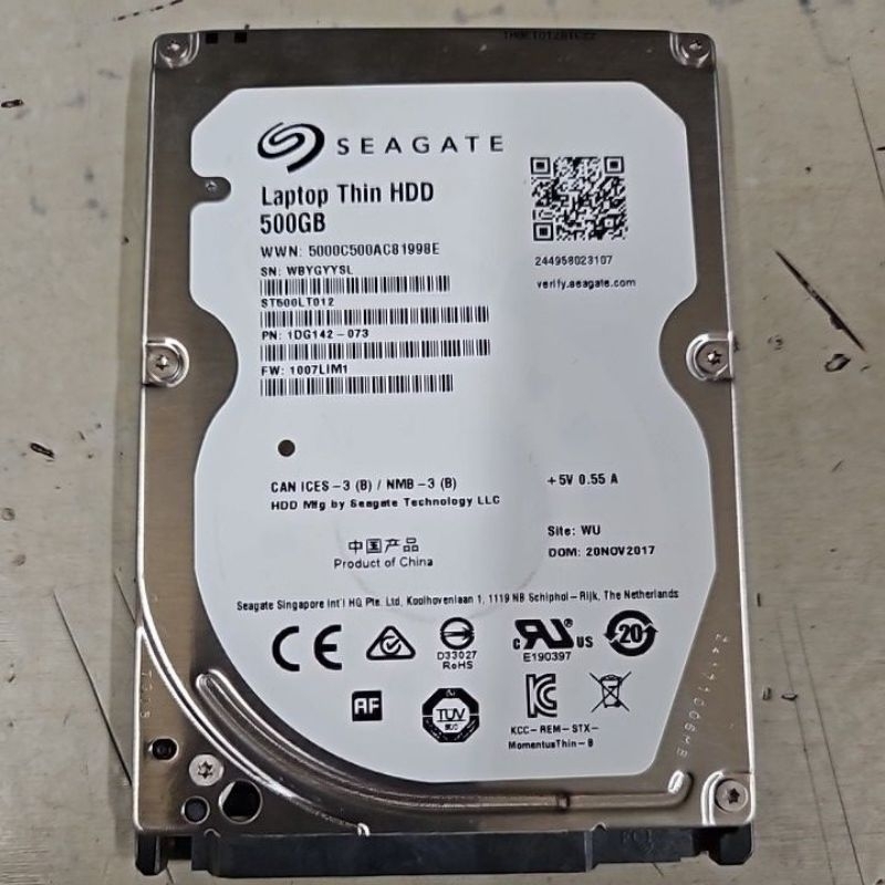 HD SEAGATE 500GB  GARANSI 1BULAN