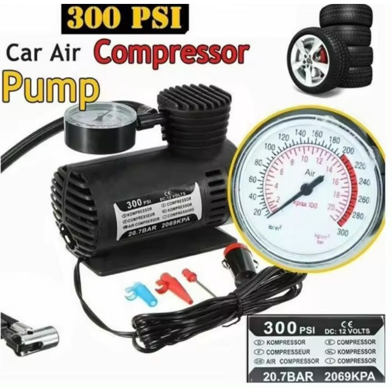 Pompa angin elektrik ---- Ban mobil, motor, sepeda