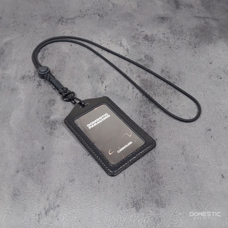 

Lanyard id card holder premium tali paracord 550lbs 4mm strap kalung gantungan id name tag tali hp