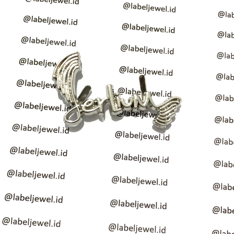 PLAT TAS CUSTOM/ LABEL MERK KUSTOM/ LABEL PLAT TAS BESI ALLOY/ LABEL TAS / LABEL BRAND / LABEL FASHI