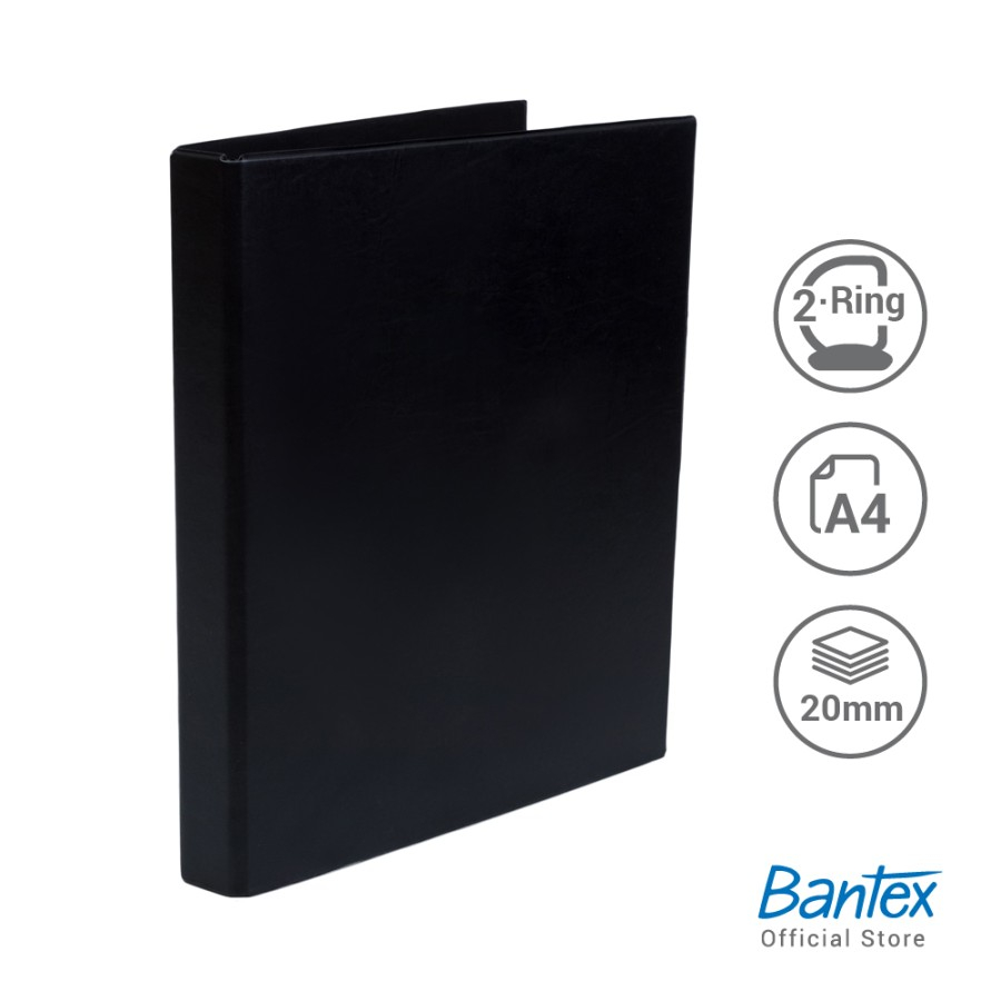 

Bantex Binder A4 2 Ring O 20mm Black