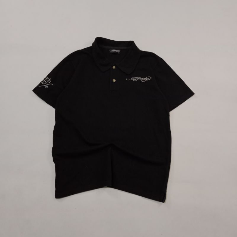 Polo shirt kaos kerah Ed hardy