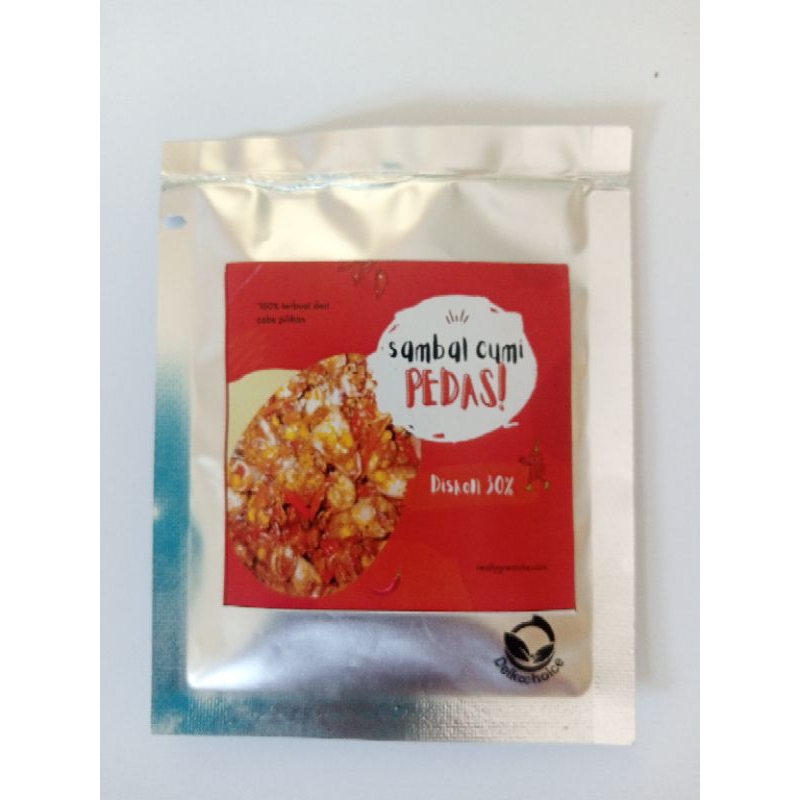 

sambal cumi sachet gurih pedas
