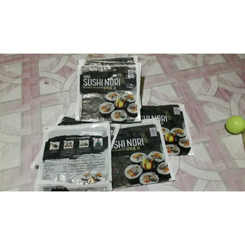 

Nori rumput laut 1 pack isi 10 lembar