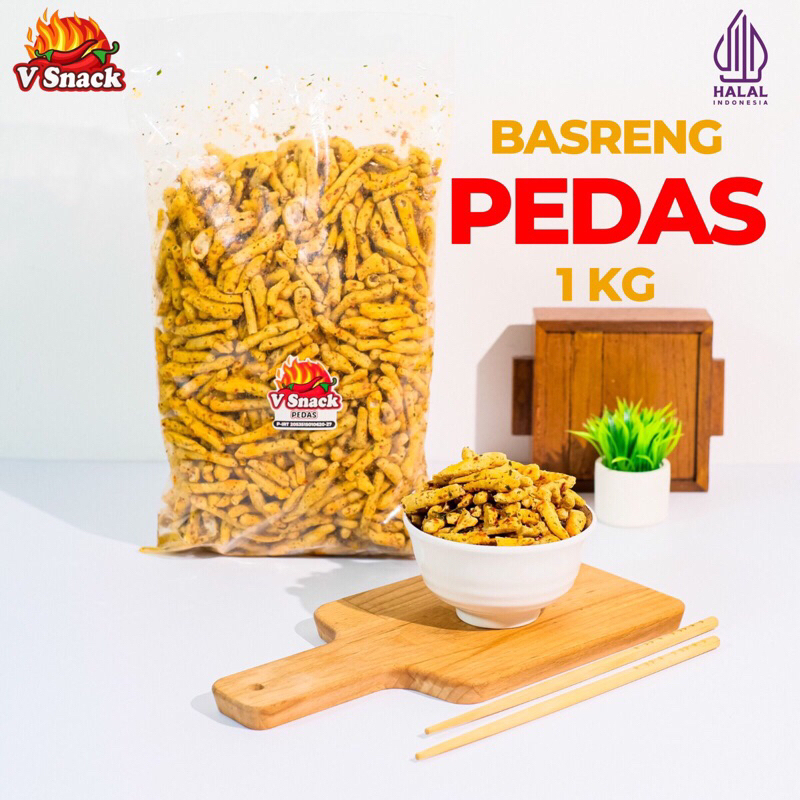 

Basreng Kriuk Pedas Jeruk Purut Vsnack 1kg